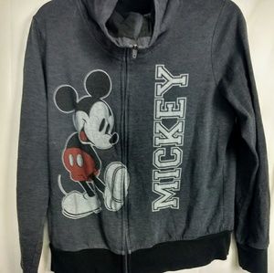 Disney Mickey Mouse zip up jacket juniors size M
